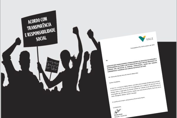 SINDICATO E VALE ABREM PRÉ-NEGOCIAÇÃO PARA O ACORDO COLETIVO DA CATEGORIA carta vale
